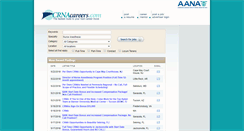 Desktop Screenshot of crnacareers.com